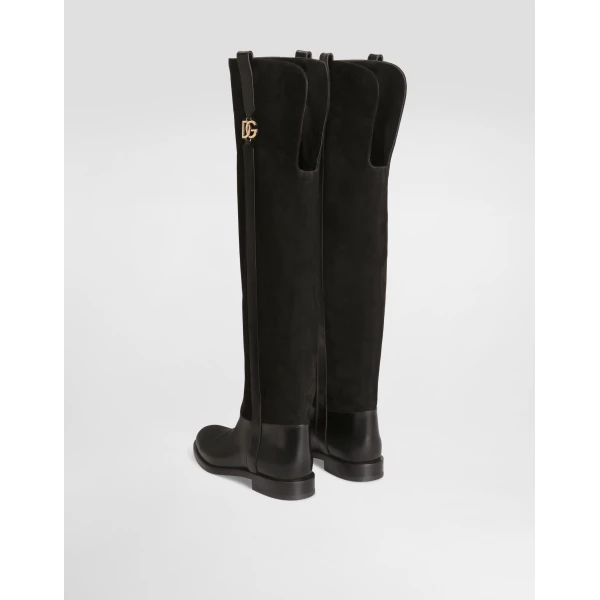 Suede riding boots - Image 3