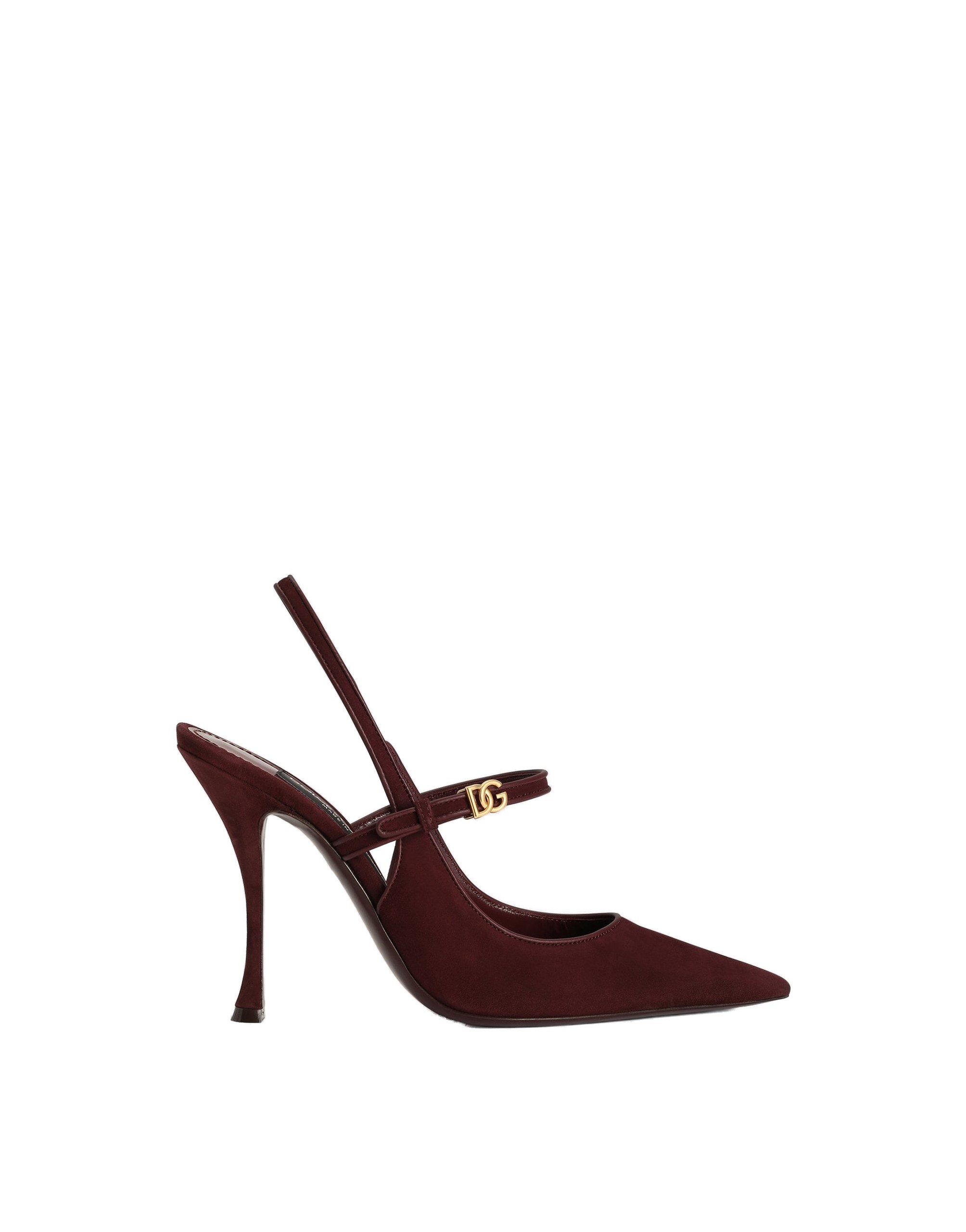 Dolce & Gabbana Suede slingback in Bordeaux | Buy Shoes at Coveti Dolce & Gabbana Suede slingback