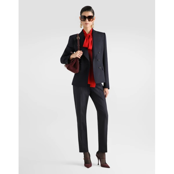 Turlington double-breasted jacket in pinstripe wool - Image 2