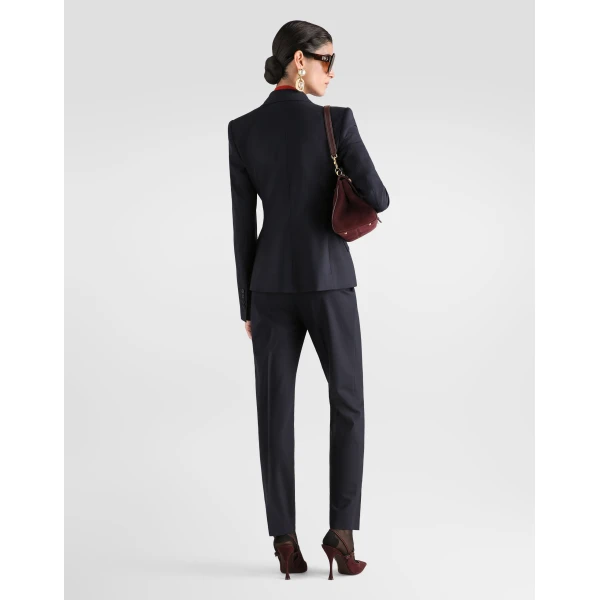 Turlington double-breasted jacket in pinstripe wool - Image 3