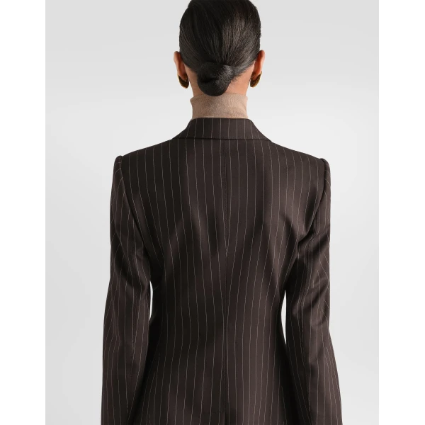 Turlington double-breasted twill pinstripe jacket - Image 5