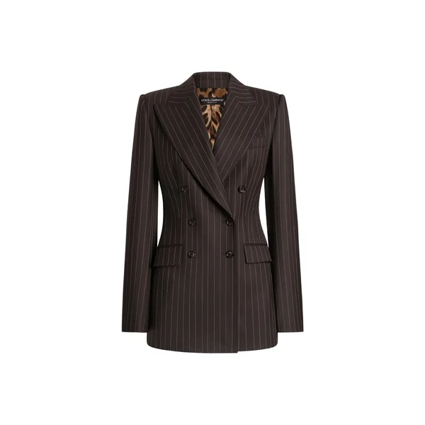 Dolce & Gabbana Turlington double-breasted twill pinstripe jacket