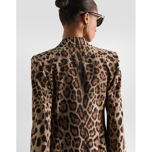 Turlington leo-print wool double-breasted jacket - Image 5