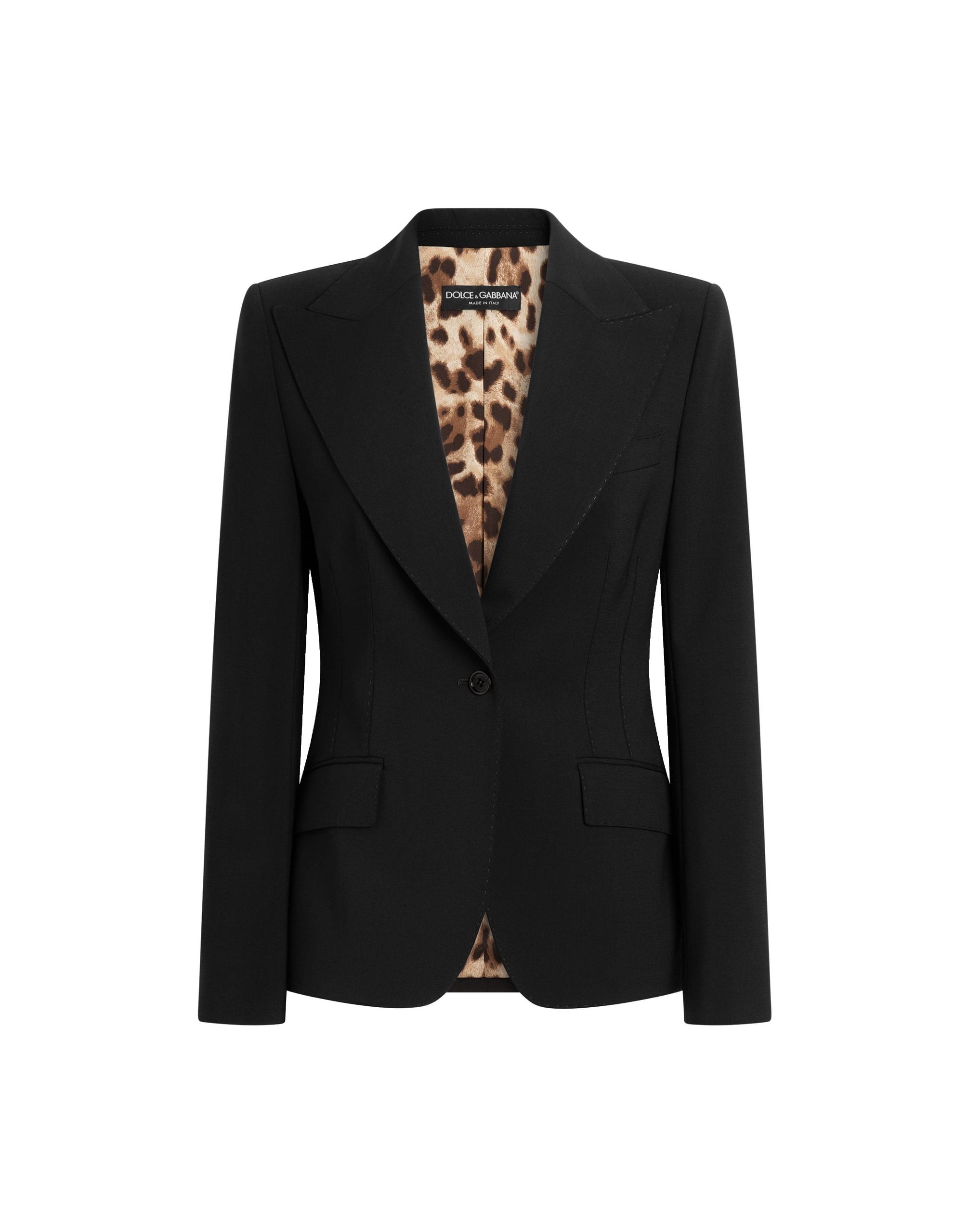 Dolce & Gabbana Turlington single-breasted jacket in micro-ribbed fabric | Jackets | Coveti Dolce & Gabbana Turlington single-breasted jacket in micro-ribbed fabric