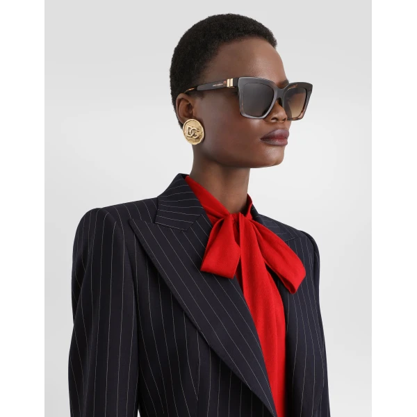 Turlington single-breasted jacket in pinstripe wool - Image 4