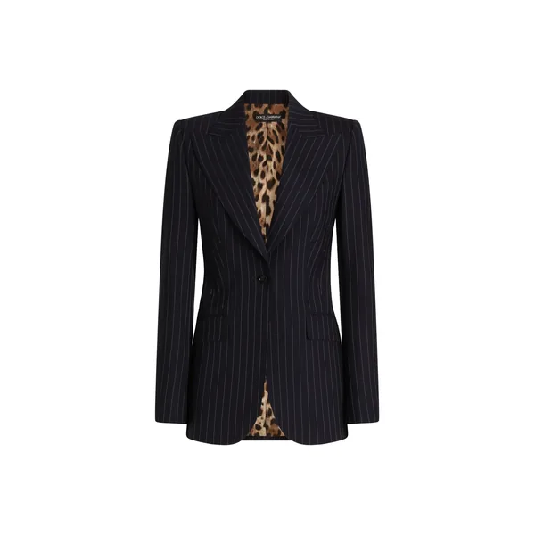 Dolce & Gabbana Turlington single-breasted jacket in pinstripe wool