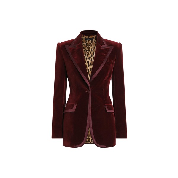 Dolce & Gabbana Turlington single-breasted jacket in velvet