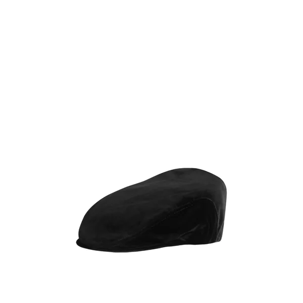 Velvet flat cap