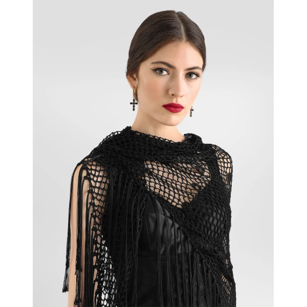 Viscose crochet shawl - Image 4