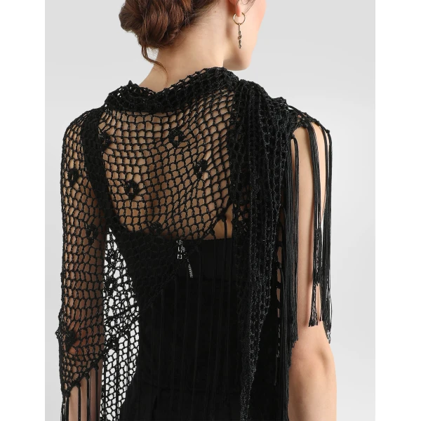 Viscose crochet shawl - Image 5