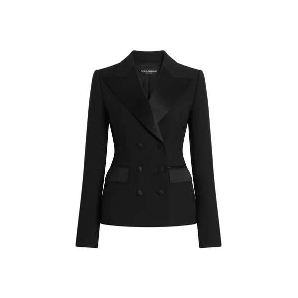 Dolce & Gabbana Wool cady double-breasted jacket