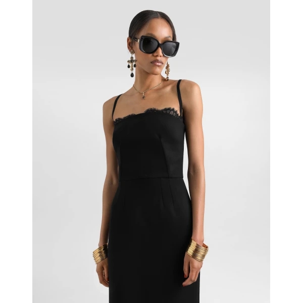 Wool crêpe dress - Image 4