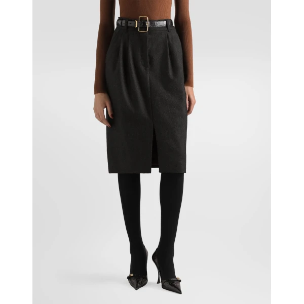 Wool flannel skirt - Image 4