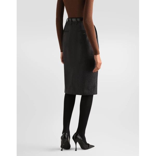 Wool flannel skirt - Image 5