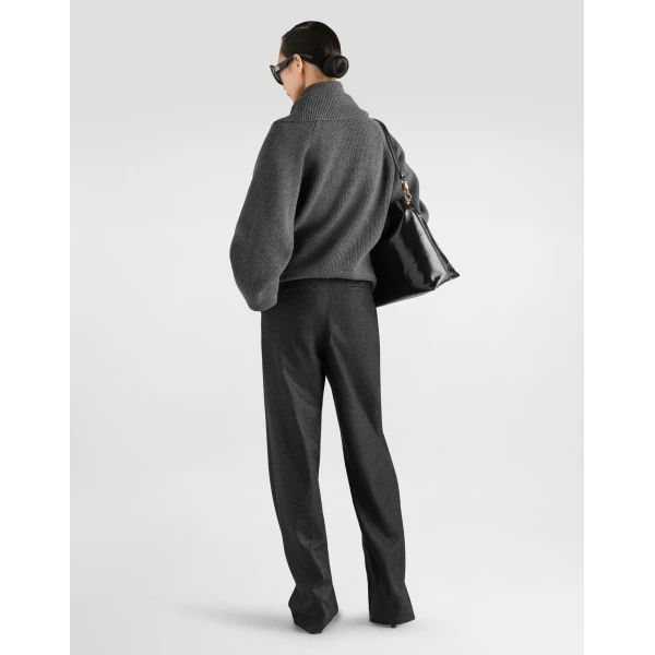 Wool flannel trousers - Image 3