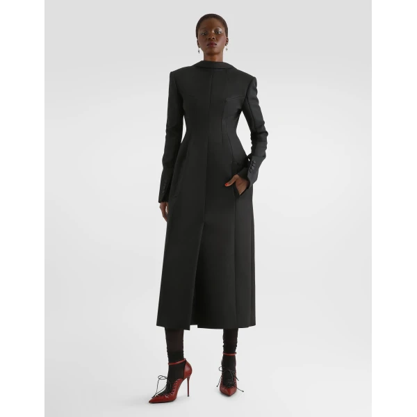 Wool grain poudré coat - Image 2
