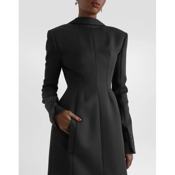 Wool grain poudré coat - Image 4