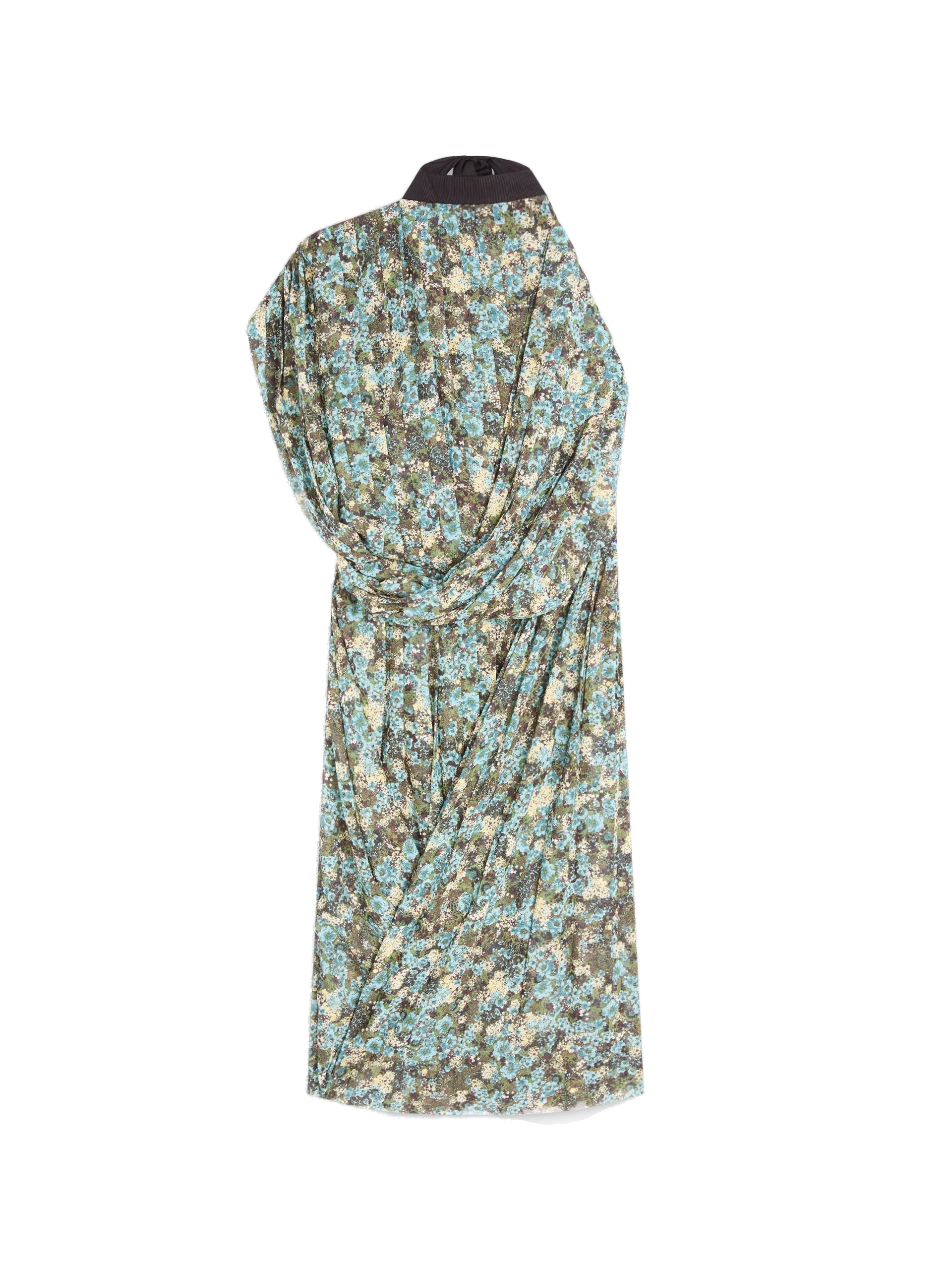 Dries Van Noten Asymmetrical pleated dress in Sky | Dresses | Coveti Dries Van Noten Asymmetrical pleated dress in Sky | Dresses | Coveti