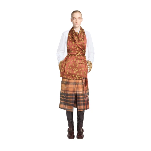 Backless jacquard top in Rust - Image 2