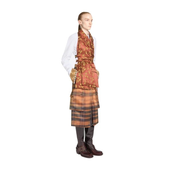 Backless jacquard top in Rust - Image 3