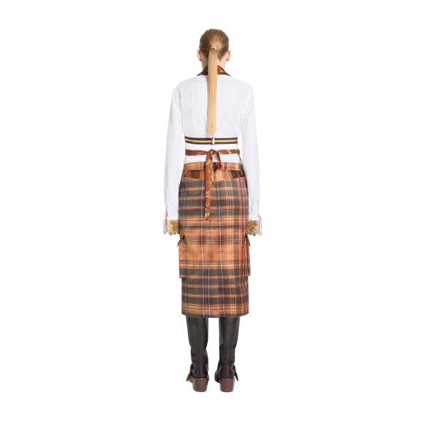 Backless jacquard top in Rust - Image 4
