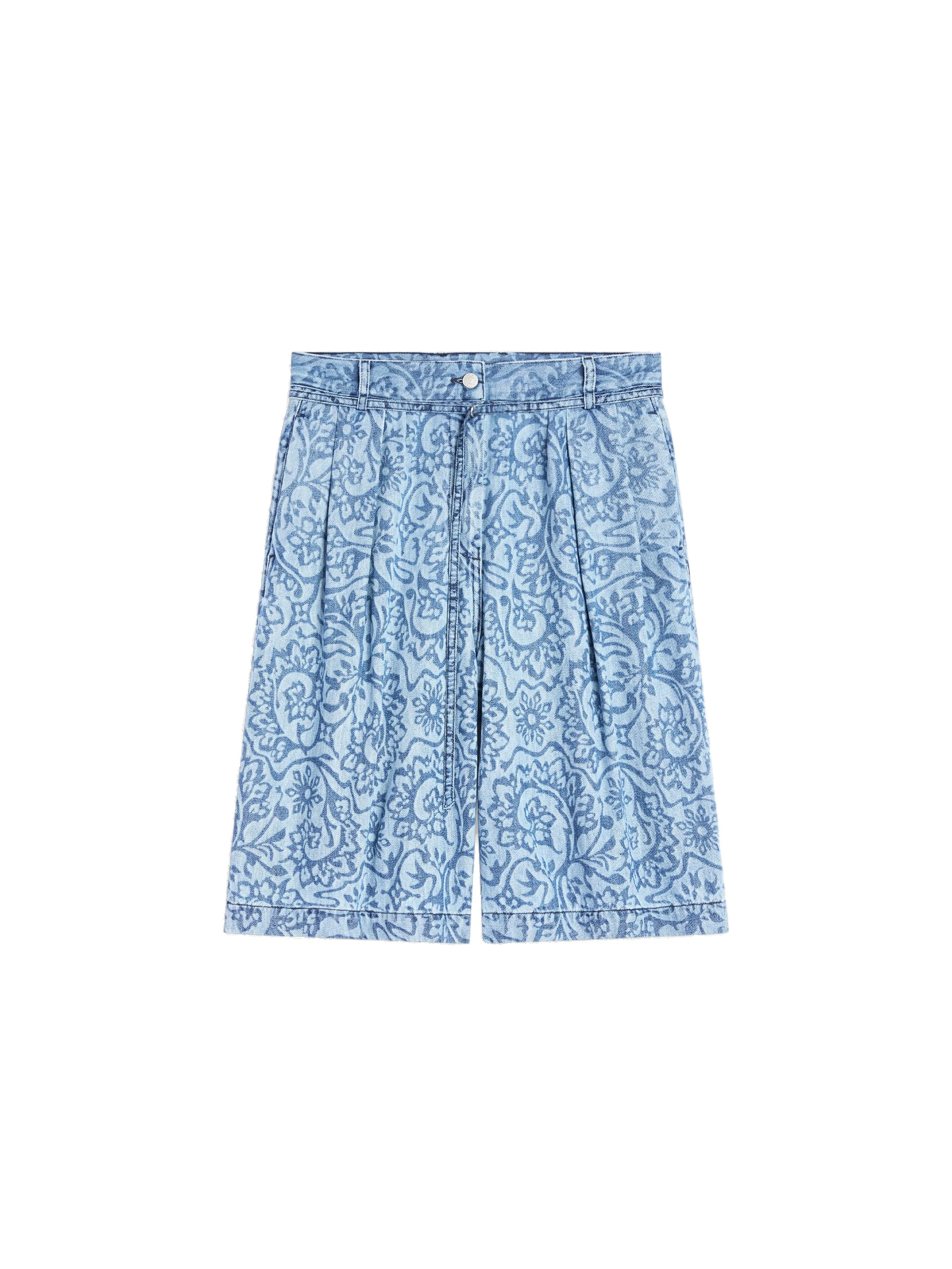 Dries Van Noten Belted denim shorts in Blue | Shorts | Coveti Dries Van Noten Belted denim shorts in Blue | Shorts | Coveti