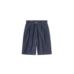 Dries Van Noten Belted denim shorts in Indigo | Shorts | Coveti