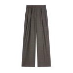 Dries Van Noten Belted wool pants in Brown | Pants | Coveti