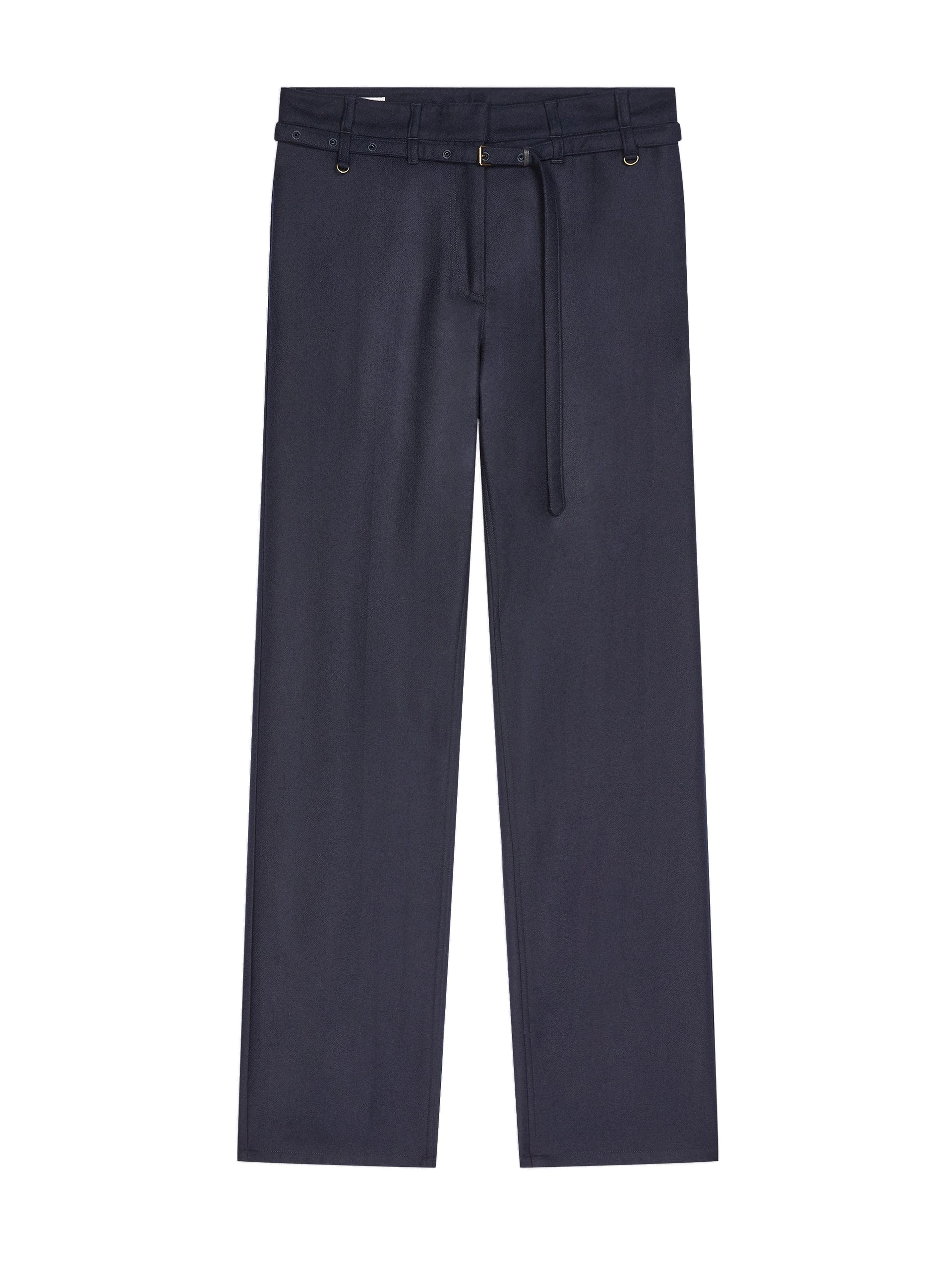 Dries Van Noten Belted wool pants in Navy | Pants | Coveti Dries Van Noten Belted wool pants in Navy | Pants | Coveti