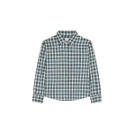 Dries Van Noten Boxy mini shirt in Petrol | Tops | Coveti