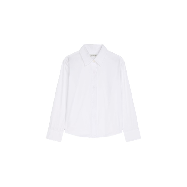 Dries Van Noten Boxy mini shirt in White | Tops | Coveti