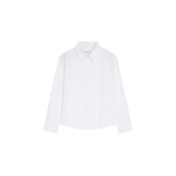 Boxy mini shirt in White
