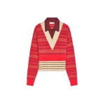 Dries Van Noten Boxy wool sweater in Red | Knitwear | Coveti