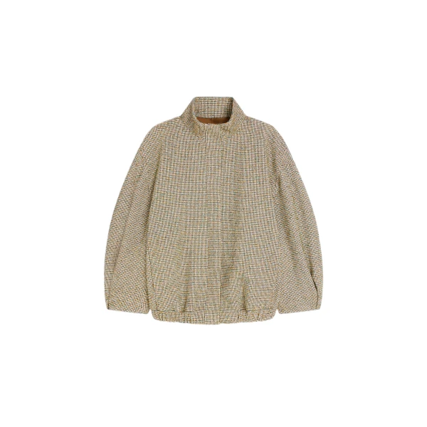 Dries Van Noten Checked bomber jacket in Tan | Jackets | Coveti