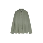 Dries Van Noten Cotton cocoon shirt in Green | Tops | Coveti