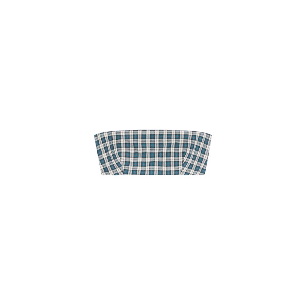 Dries Van Noten Cotton flannel bandeau top in Petrol | Tops | Coveti