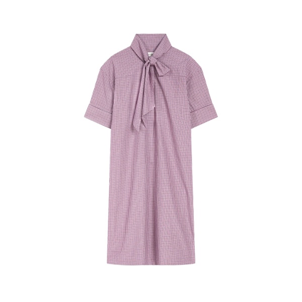 Dries Van Noten Cotton shirt dress in Purple | Dresses | Coveti