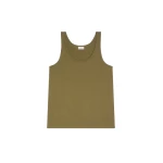 Dries Van Noten Cotton tank top in Khaki | Tops | Coveti