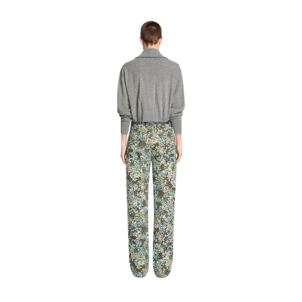 Cropped cashmere cardigan in Grey - Image 4