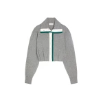 Dries Van Noten Cropped cashmere cardigan in Grey | Knitwear | Coveti