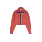 Dries Van Noten Cropped cashmere cardigan in Old Rose | Knitwear | Coveti