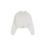 Dries Van Noten Cropped sweatshirt in Grey Melange | Tops | Coveti