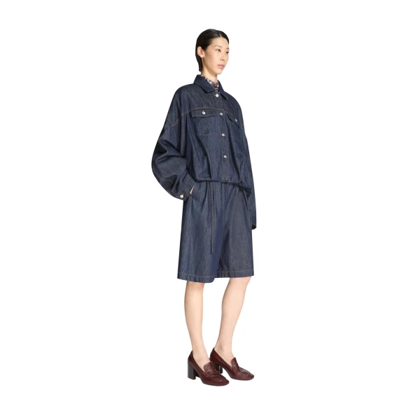 Denim blouson in Indigo - Image 3