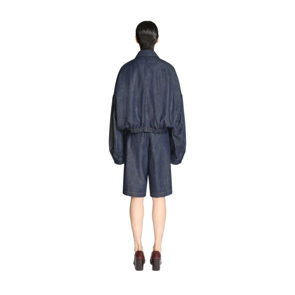 Denim blouson in Indigo - Image 4
