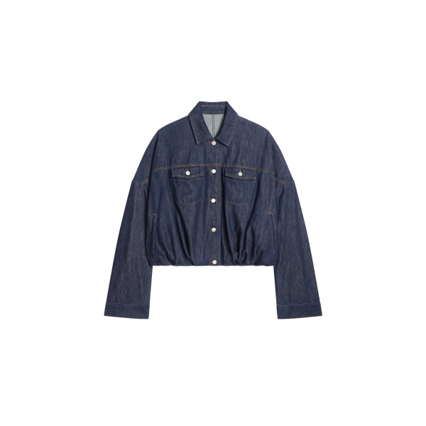 Dries Van Noten Denim blouson in Indigo | Jackets | Coveti