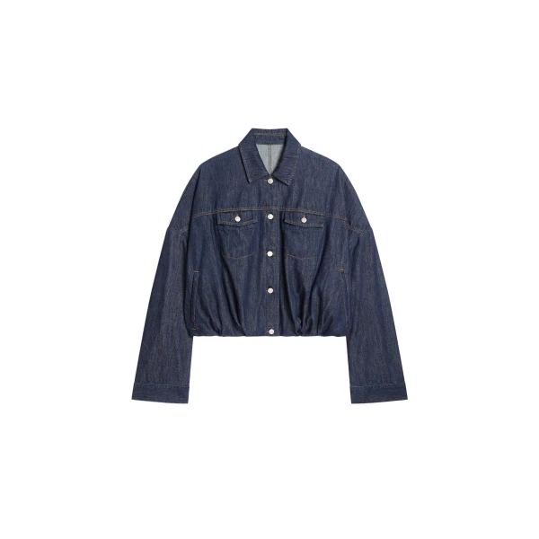 Dries Van Noten Denim blouson in Indigo | Jackets | Coveti