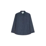 Dries Van Noten Denim cocoon shirt in Indigo | Tops | Coveti