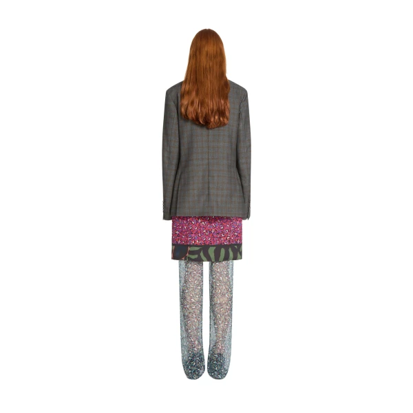 Double breasted wool blazer in Brown - Image 4