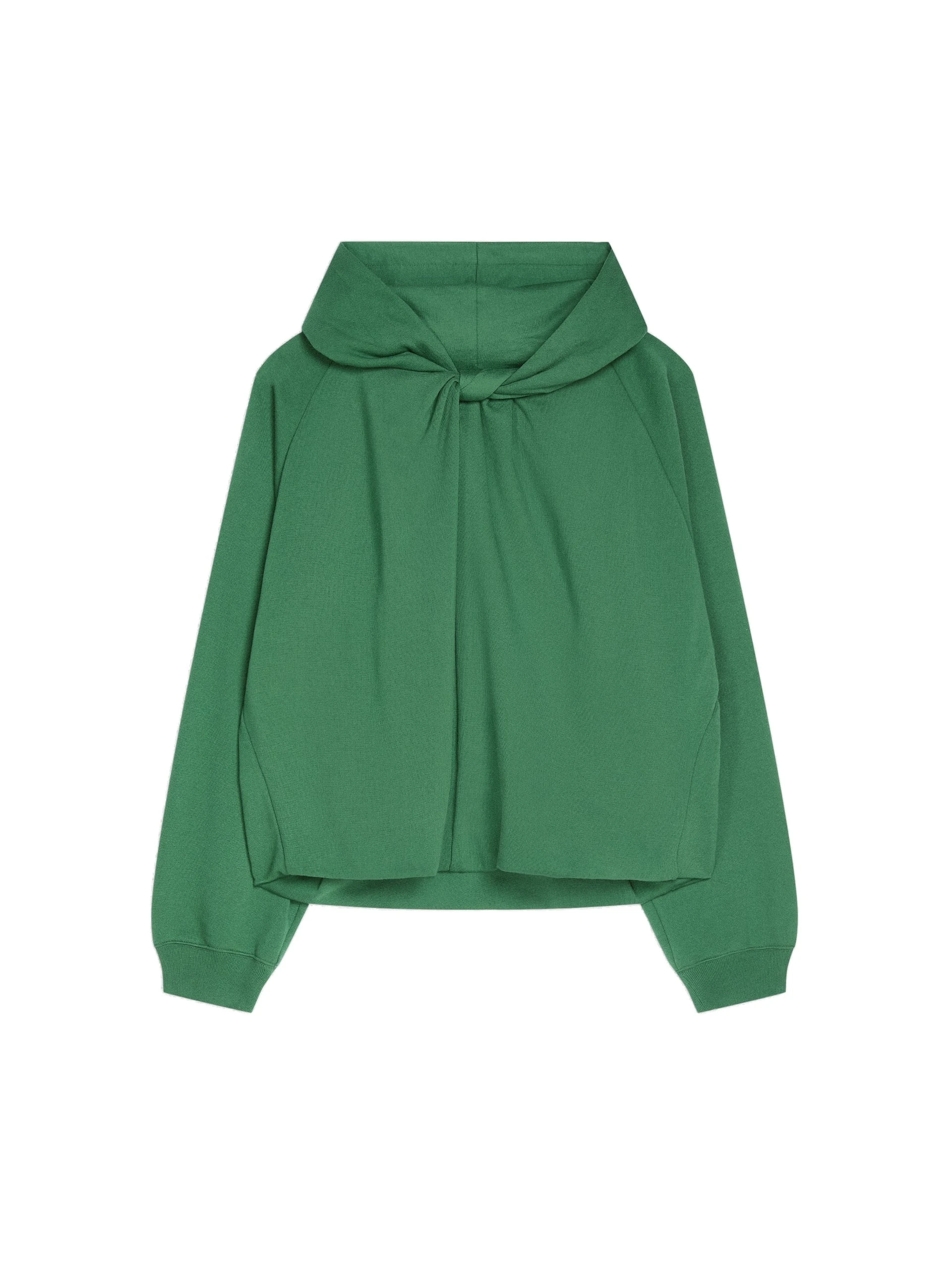 Dries Van Noten Draped cotton hoodie in Forest | Hoodies | Coveti Dries Van Noten Draped cotton hoodie in Forest | Hoodies | Coveti