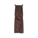 Dries Van Noten Draped gingham dress | Dresses | Coveti